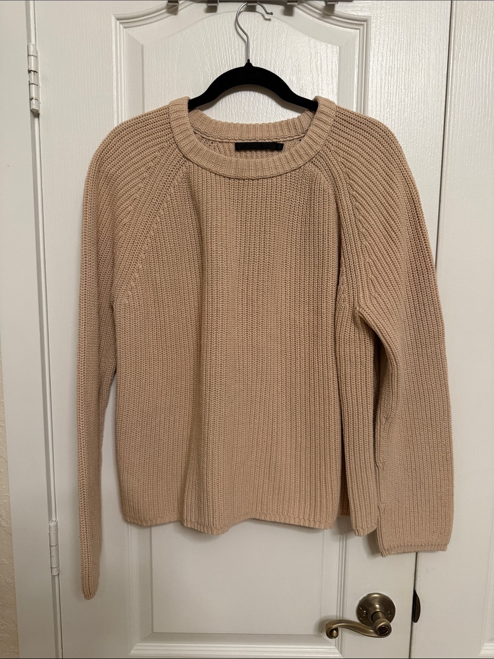 Jenni Kayne Cream Cotton Fisherman Sweater - Picture 7 of 11